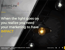 Tablet Screenshot of bottomlinemarketing.ca